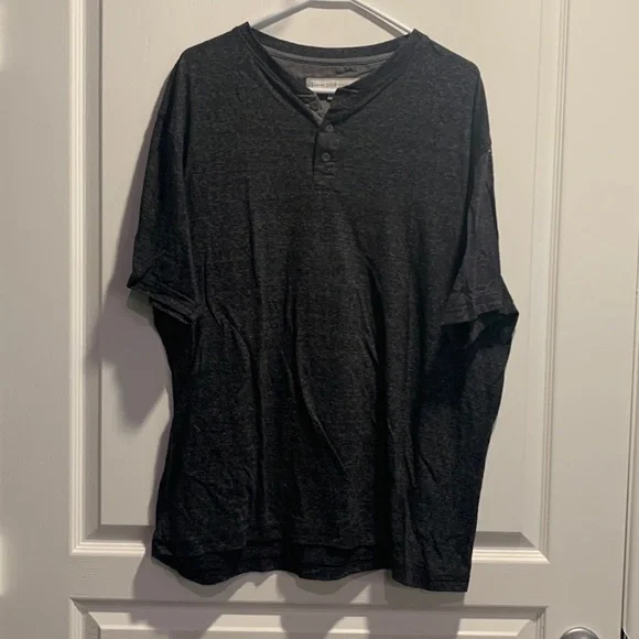 PD&C Paper Denim & Cloth Blue Gray Short Sleeve Henley Shirt Size XL GUC #2841 - Picture 2 of 6